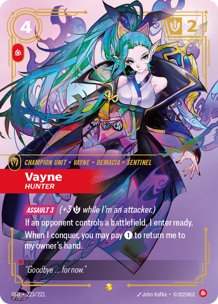 Vayne, Hunter (Foil) - Spiritforged #223