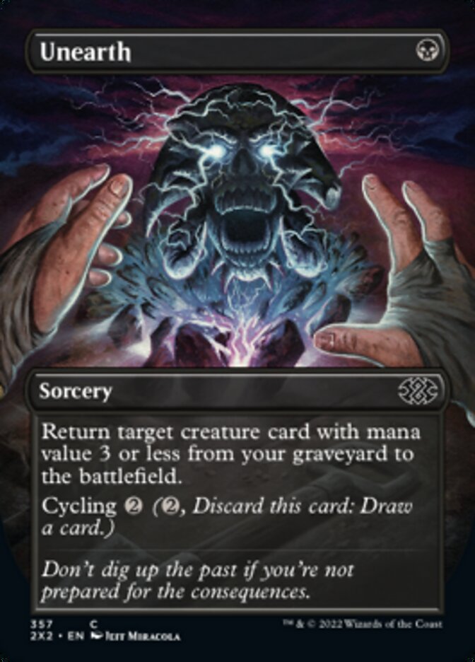 Magic | Unearth (Borderless Alternate Art) [Double Masters 2022] | The Nerd Merchant