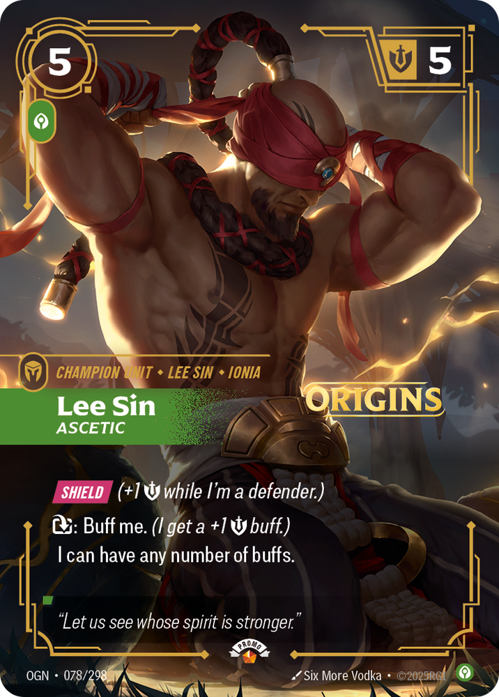 Lee Sin, Ascetic (Foil) - Origins #78