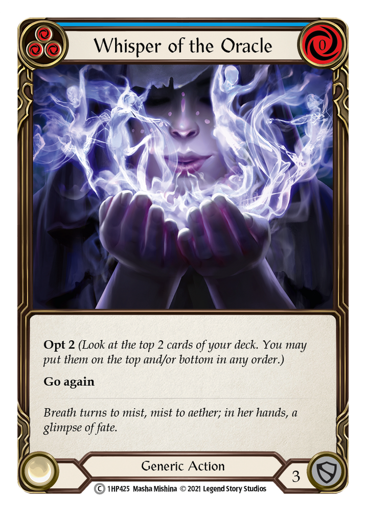 Flesh and Blood TCG | Whisper of the Oracle (Blue) [1HP425] (History Pack 1) | The Nerd Merchant