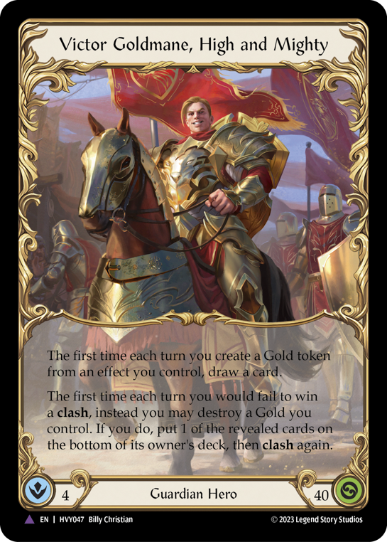 Flesh and Blood TCG | Victor Goldmane, High and Mighty (Marvel) [HVY047] (Heavy Hitters)  Cold Foil | The Nerd Merchant
