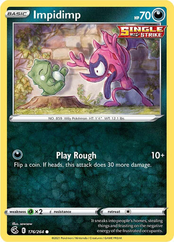Pokemon | Impidimp (176/264) [Sword & Shield: Fusion Strike] | The Nerd Merchant