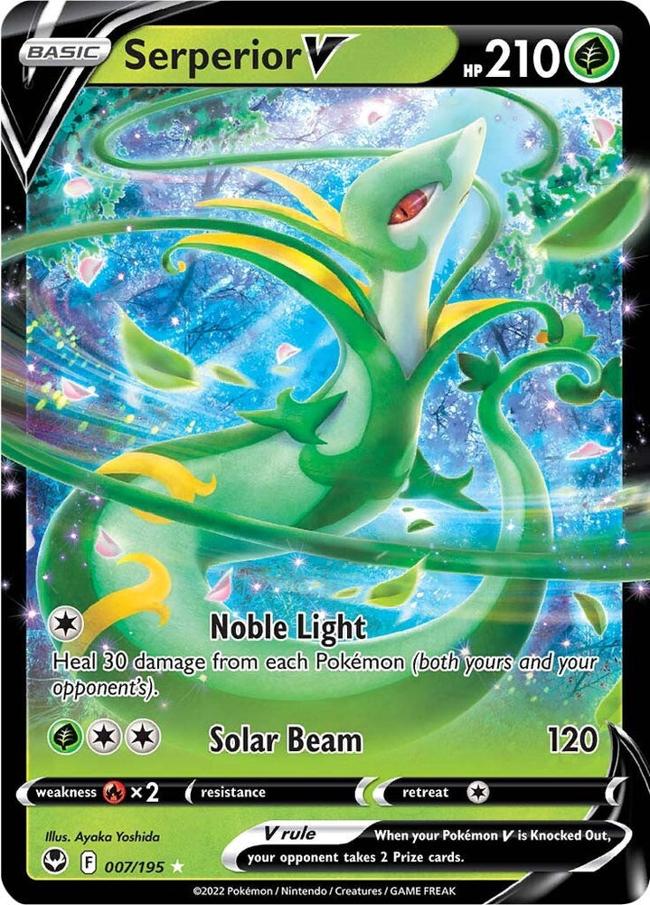 Pokemon | Serperior V (007/195) [Sword & Shield: Silver Tempest] | The Nerd Merchant
