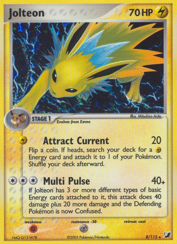 Pokemon | Jolteon (8/115) [EX: Unseen Forces] | The Nerd Merchant