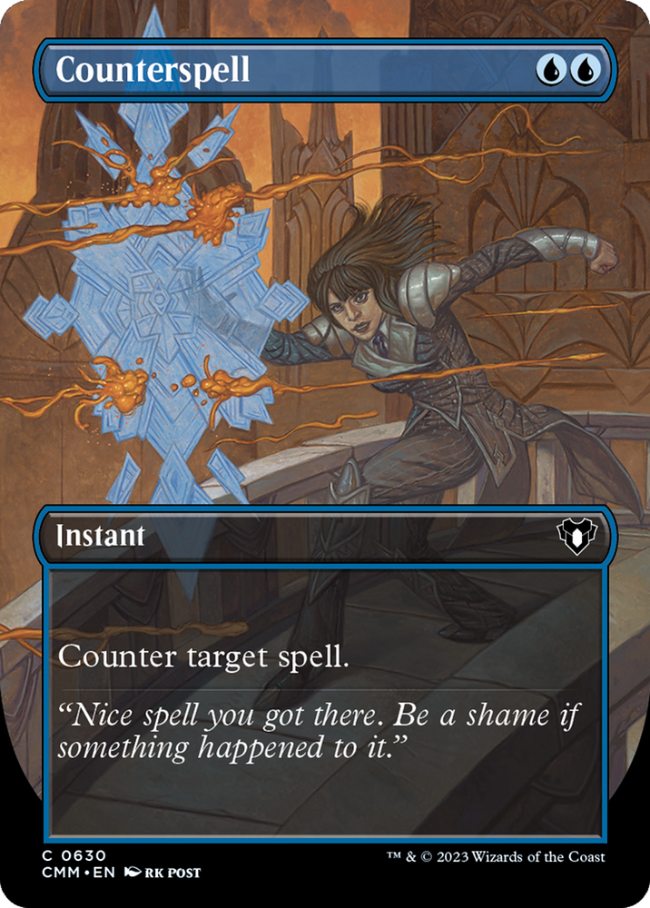 Magic | Counterspell (Borderless Alternate Art) [Commander Masters] | The Nerd Merchant
