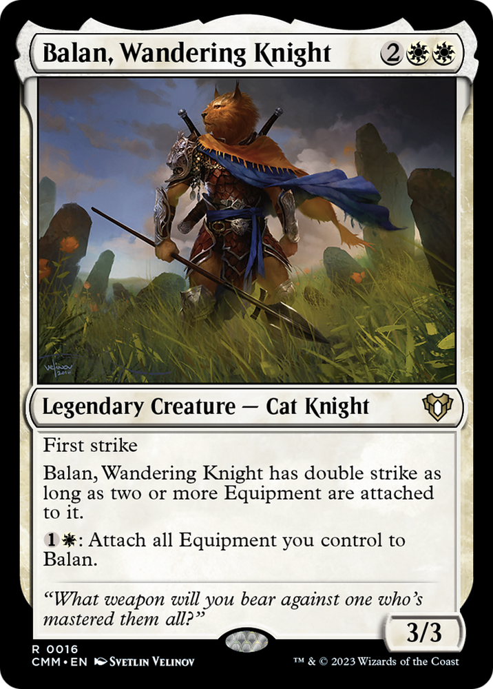Magic | Balan, Wandering Knight [Commander Masters] | The Nerd Merchant