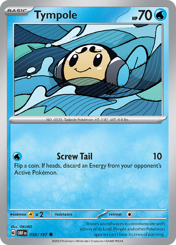 Pokemon | Tympole (050/197) [Scarlet & Violet: Obsidian Flames] | The Nerd Merchant