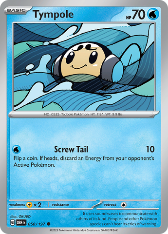 Pokemon | Tympole (050/197) [Scarlet & Violet: Obsidian Flames] | The Nerd Merchant