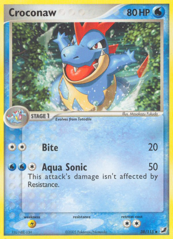 Pokemon | Croconaw (38/115) [EX: Unseen Forces] | The Nerd Merchant