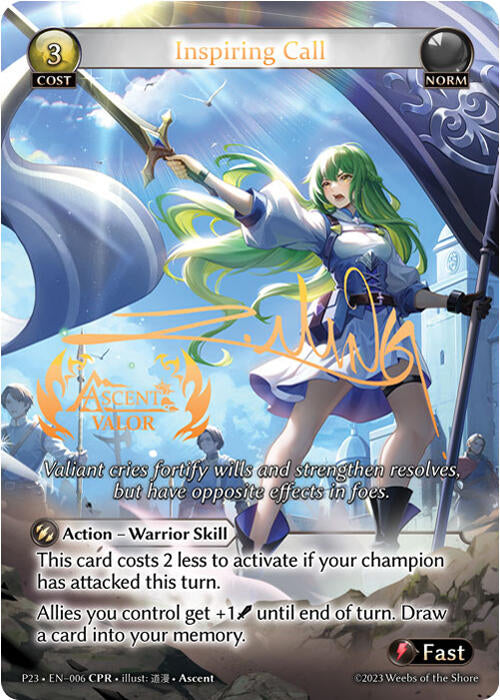 Inspiring Call (Ascent Valor) (006) [Promotional Cards]