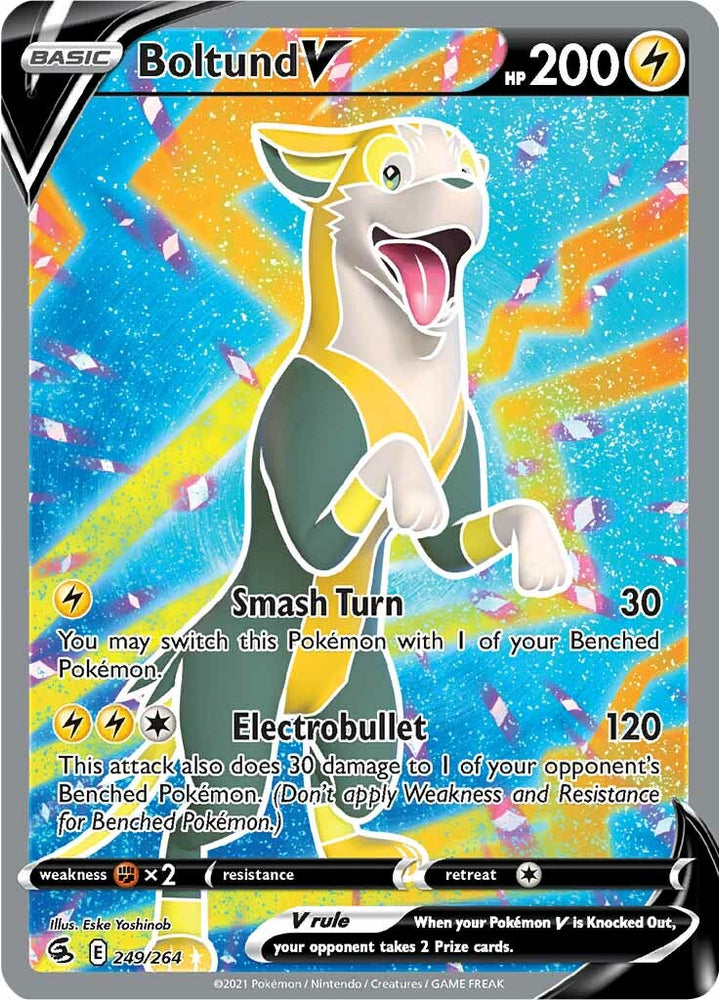 Pokemon | Boltund V (249/264) [Sword & Shield: Fusion Strike] | The Nerd Merchant