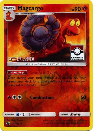 Pokemon | Magcargo (24/168) (League Promo 3rd Place) [Sun & Moon: Celestial Storm] | The Nerd Merchant