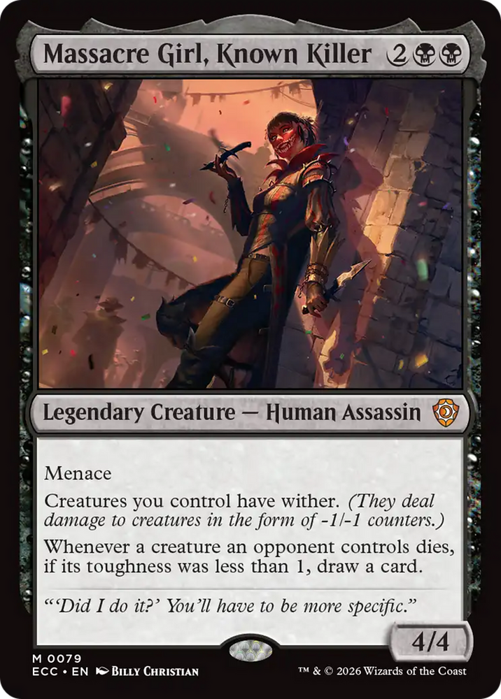 Magic | Massacre Girl, Known Killer [Lorwyn Eclipsed Commander] | The Nerd Merchant