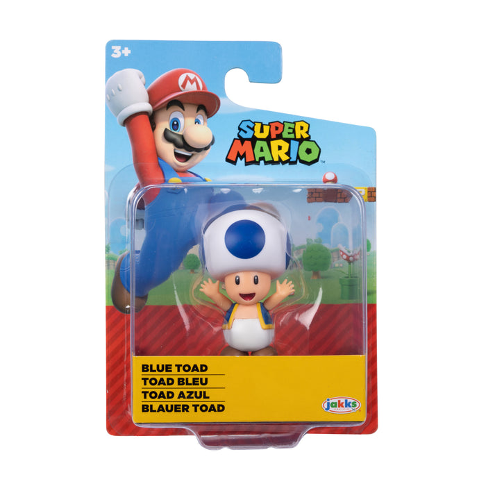 Jakks Pacific - Super Mario 2.5in Figures - Blue Toad