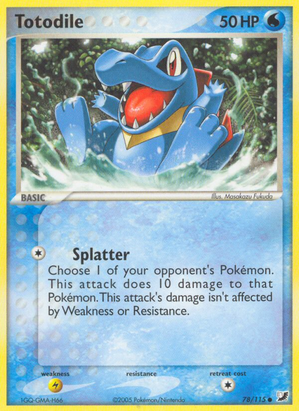 Pokemon | Totodile (78/115) [EX: Unseen Forces] | The Nerd Merchant
