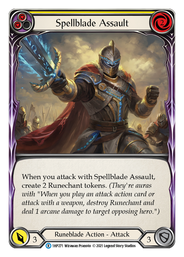 Flesh and Blood TCG | Spellblade Assault (Yellow) [1HP271] (History Pack 1) | The Nerd Merchant
