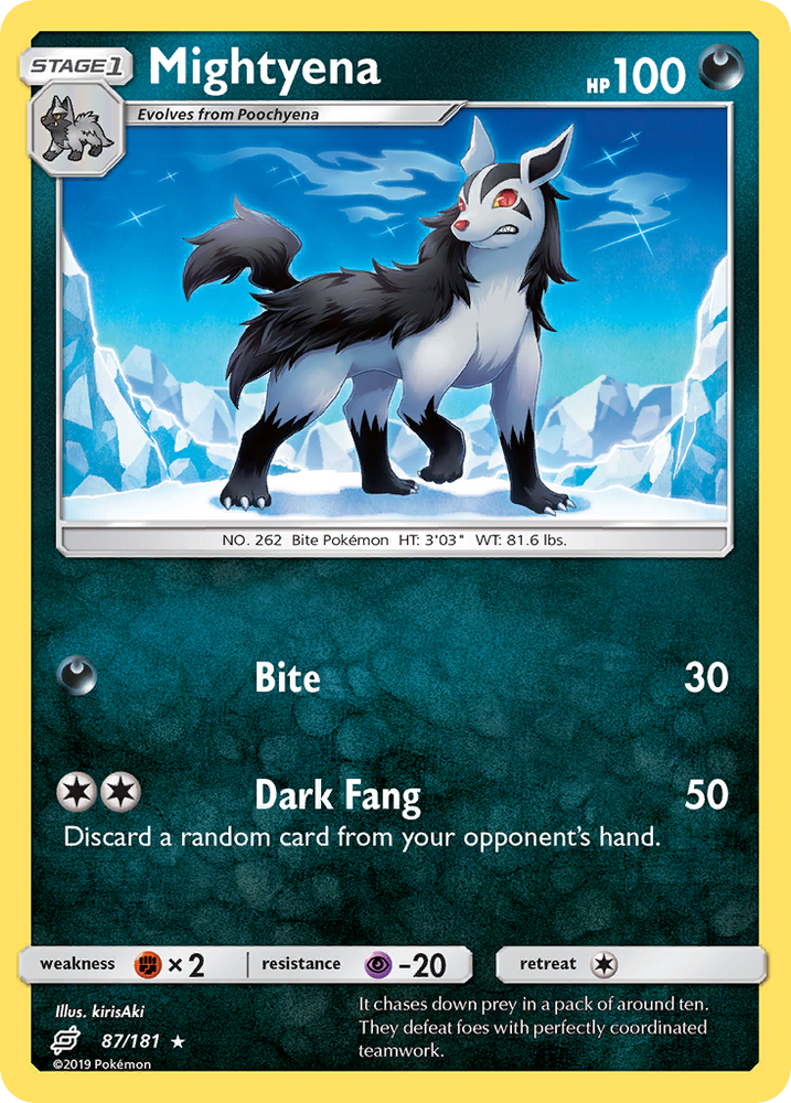 Pokemon | Mightyena (87/181) [Sun & Moon: Team Up] | The Nerd Merchant