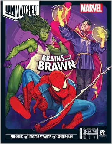 Board Games | Unmatched: Marvel - Brains and Brawn | The Nerd Merchant