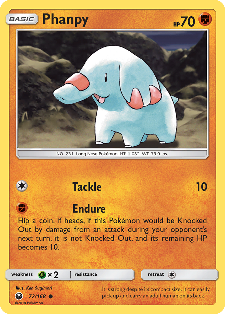 Pokemon | Phanpy (72/168) [Sun & Moon: Celestial Storm] | The Nerd Merchant