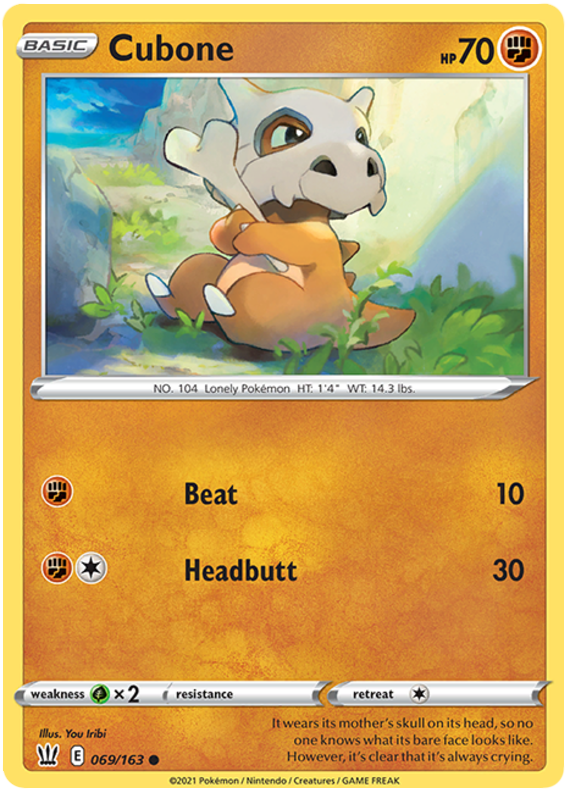 Pokemon | Cubone (069/163) [Sword & Shield: Battle Styles] | The Nerd Merchant