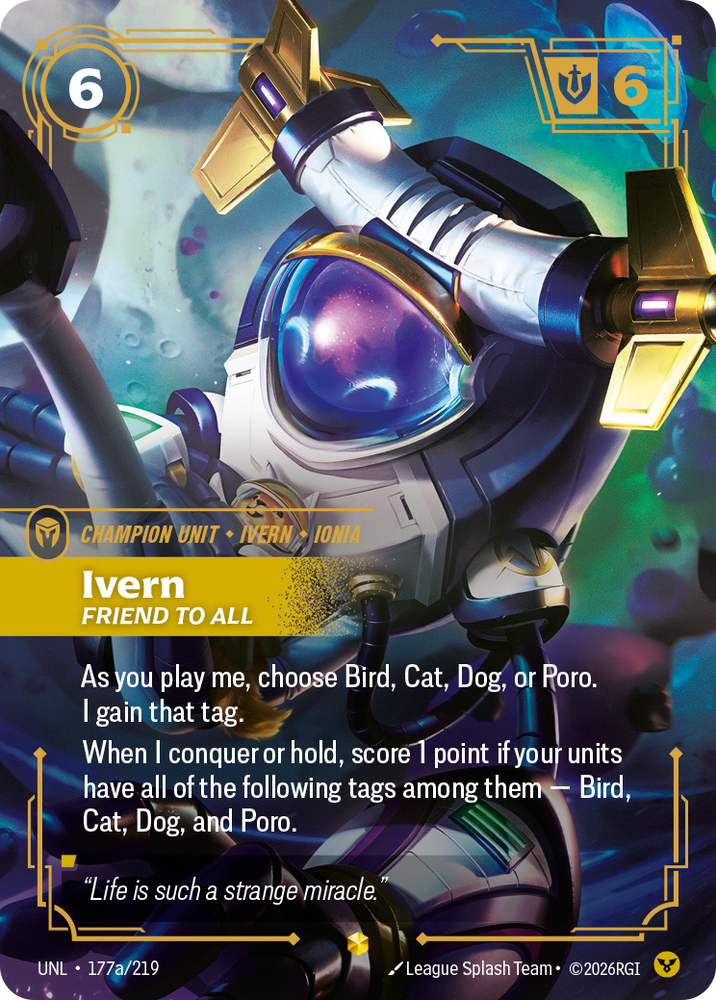 Ivern - Friend to All (Alternate Art) (Foil) - Unleashed (177a/219)