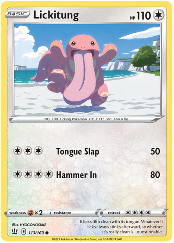 Pokemon | Lickitung (113/163) [Sword & Shield: Battle Styles] | The Nerd Merchant