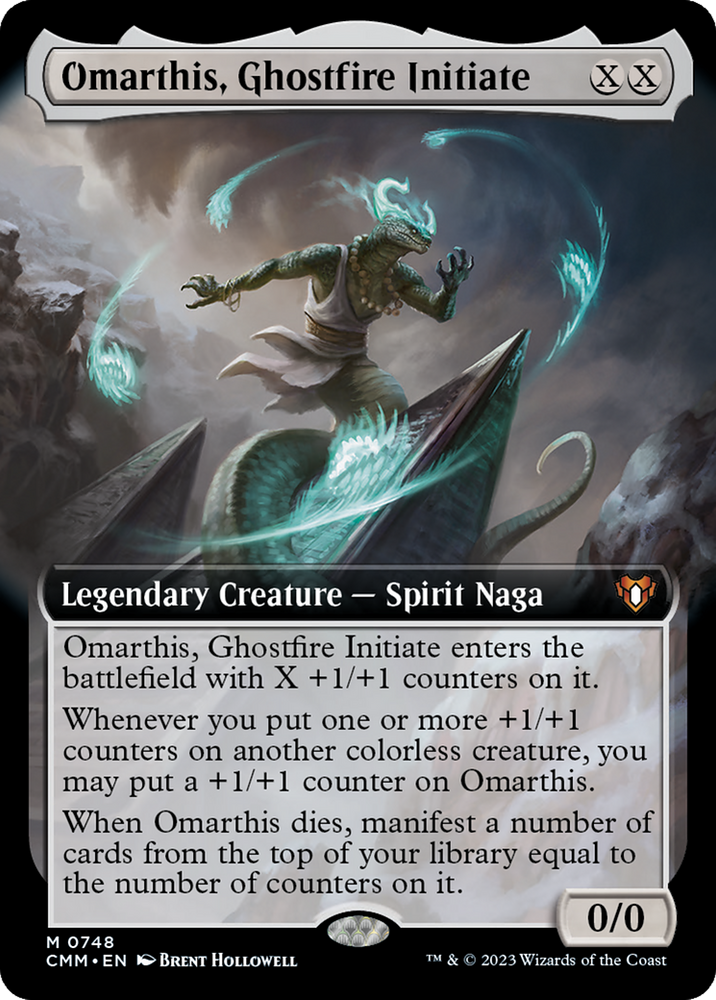 Magic | Omarthis, Ghostfire Initiate (Extended Art) [Commander Masters] | The Nerd Merchant