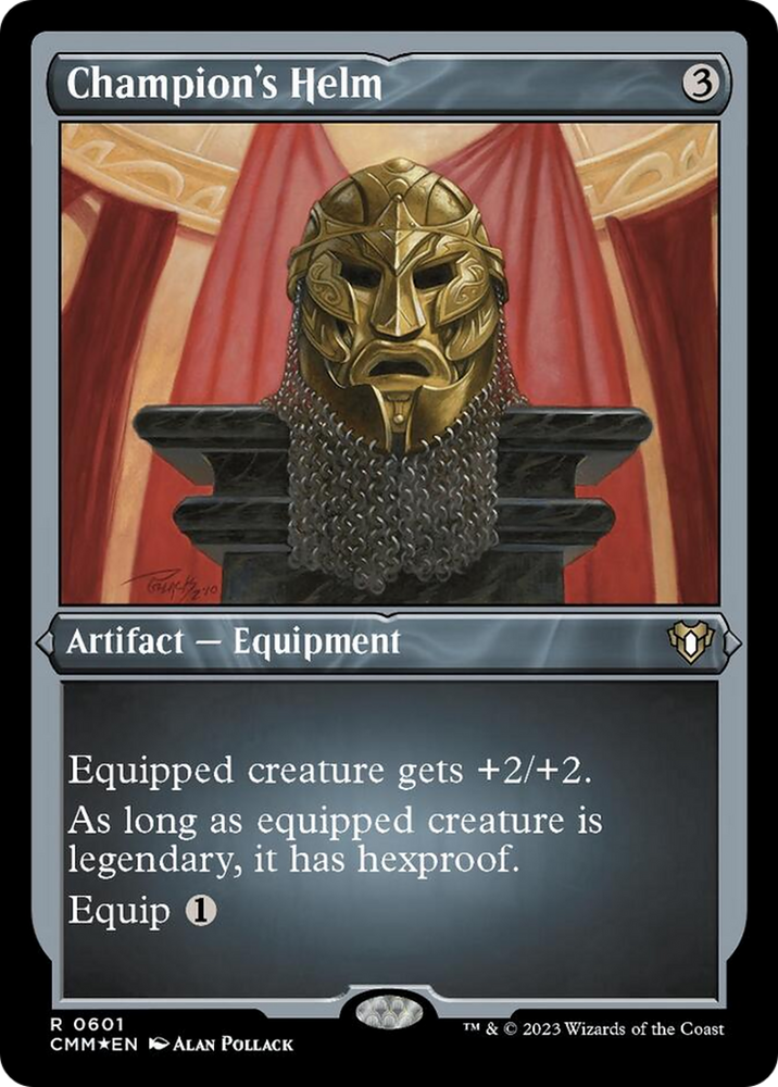 Magic | Champion's Helm (Foil Etched) [Commander Masters] | The Nerd Merchant
