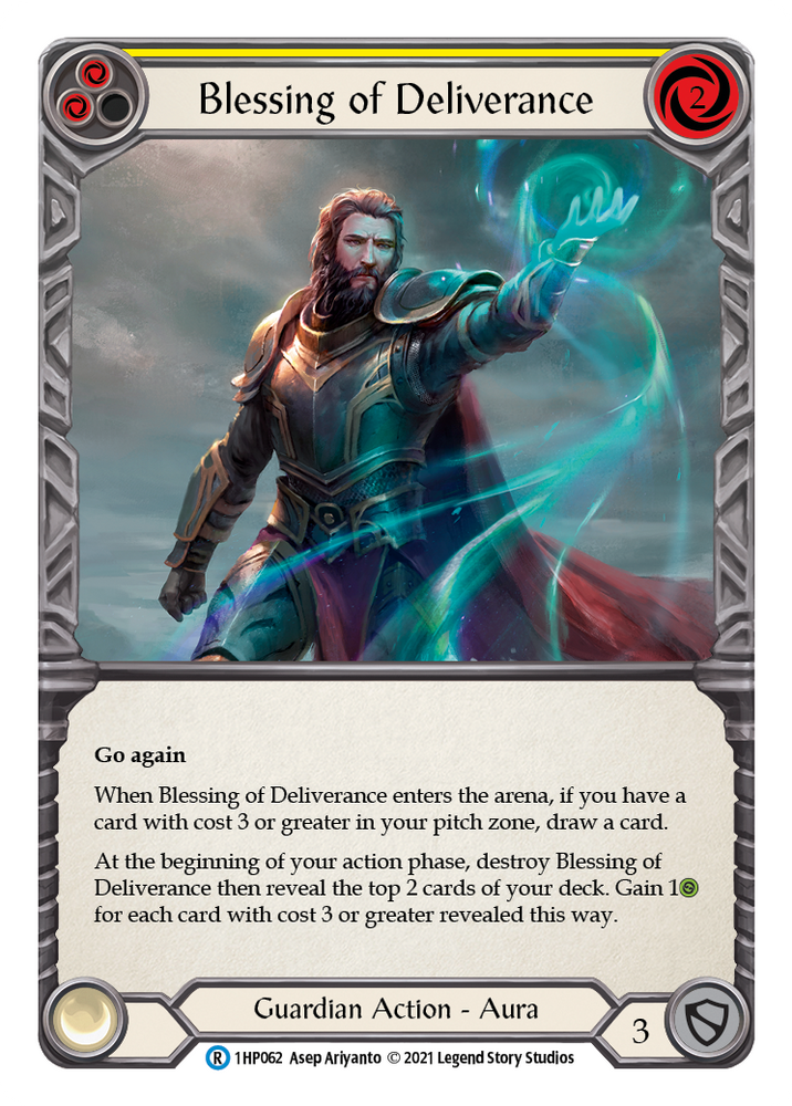 Flesh and Blood TCG | Blessing of Deliverance (Yellow) [1HP062] (History Pack 1) | The Nerd Merchant