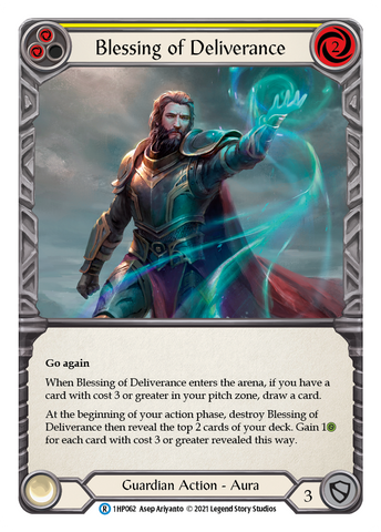 Flesh and Blood TCG | Blessing of Deliverance (Yellow) [1HP062] (History Pack 1) | The Nerd Merchant