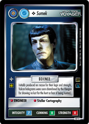 Sumek (Alternate) - Holodeck Adventures