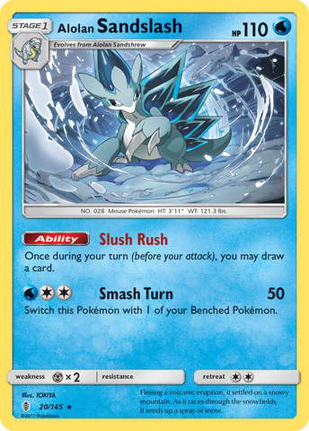 Pokemon | Alolan Sandslash (20/145) [Sun & Moon: Guardians Rising] | The Nerd Merchant