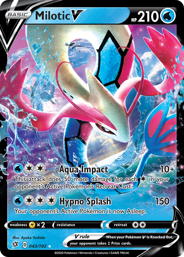 Pokemon | Milotic V (043/192) [Sword & Shield: Rebel Clash] | The Nerd Merchant