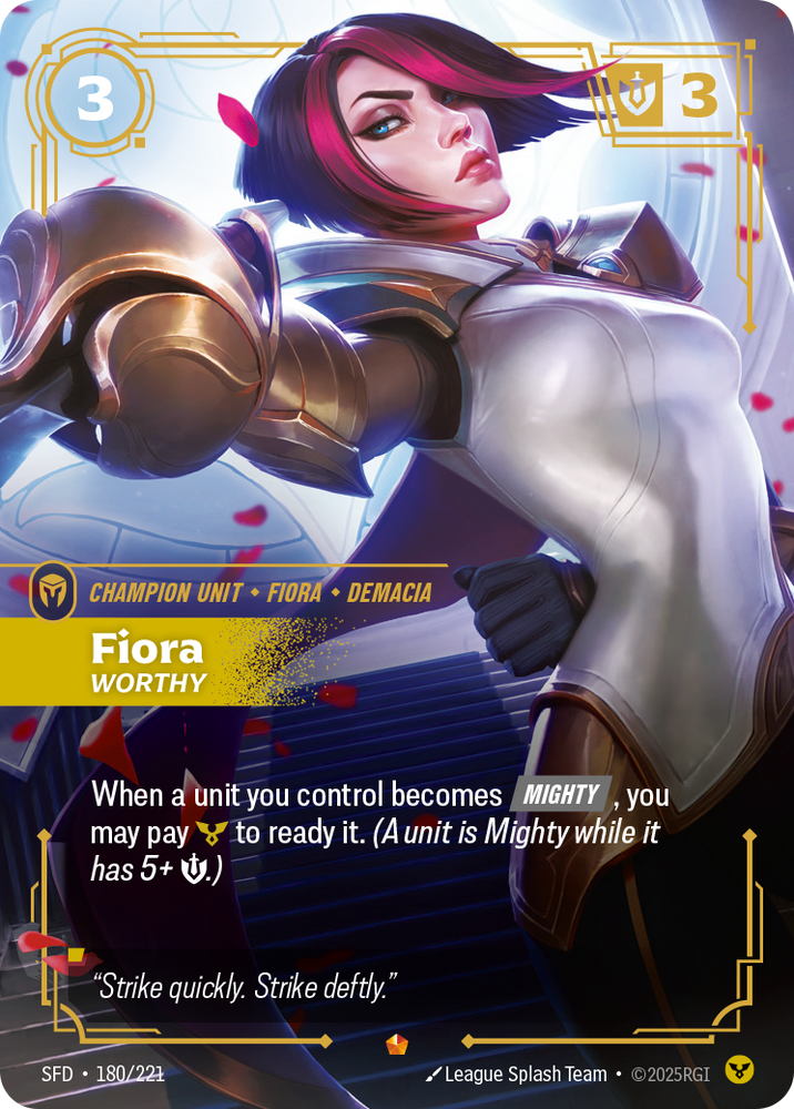 Fiora, Worthy (Foil) - Spiritforged #180