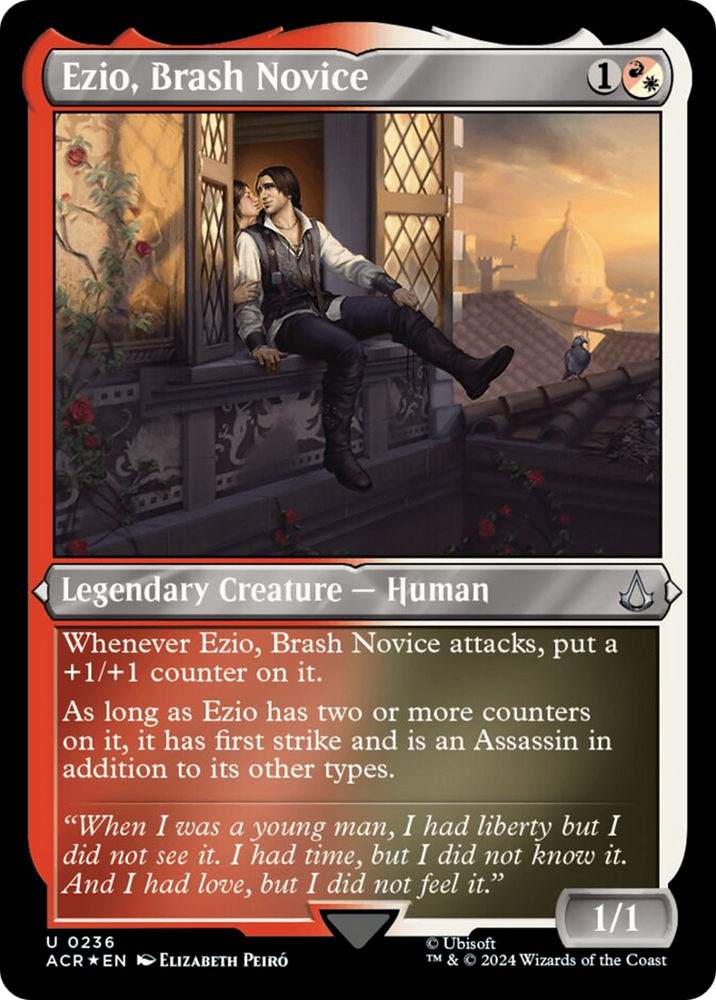 Magic | Ezio, Brash Novice (Foil Etched) [Assassin's Creed] | The Nerd Merchant
