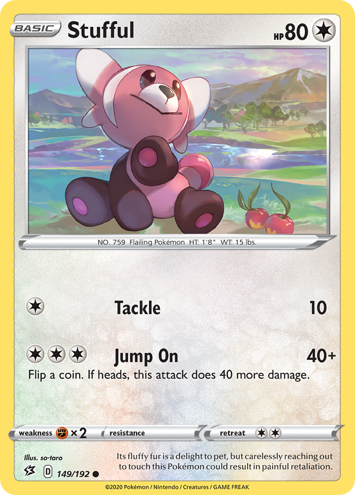 Pokemon | Stufful (149/192) [Sword & Shield: Rebel Clash] | The Nerd Merchant