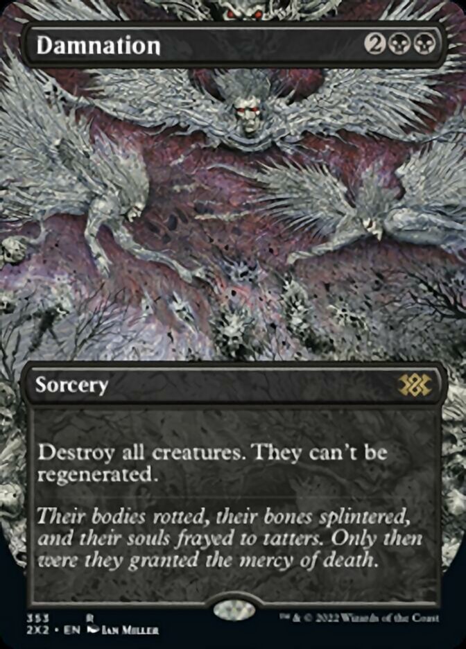 Magic | Damnation (Borderless Alternate Art) [Double Masters 2022] | The Nerd Merchant