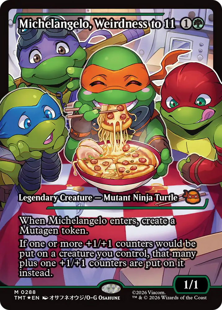 Magic | Michelangelo, Weirdness to 11 (Showcase) [Teenage Mutant Ninja Turtles] | The Nerd Merchant