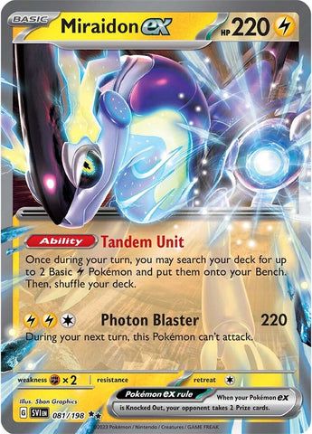Pokemon | Miraidon ex (081/198) [Scarlet & Violet: Base Set] | The Nerd Merchant