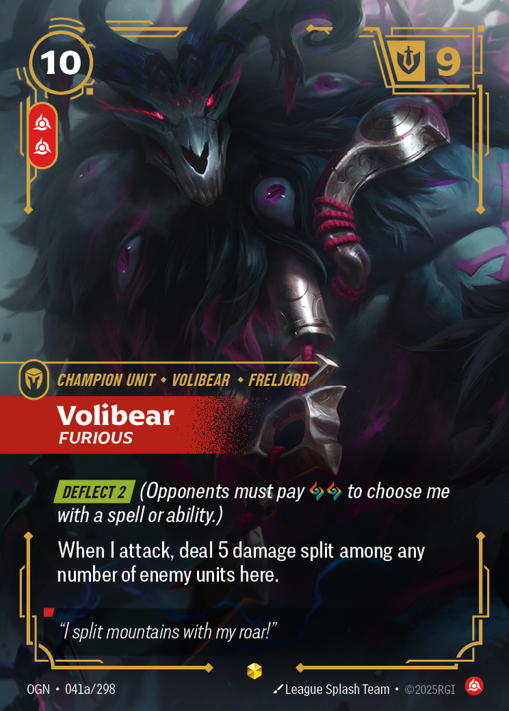 Volibear, Furious (Alt Foil) - Origins #41