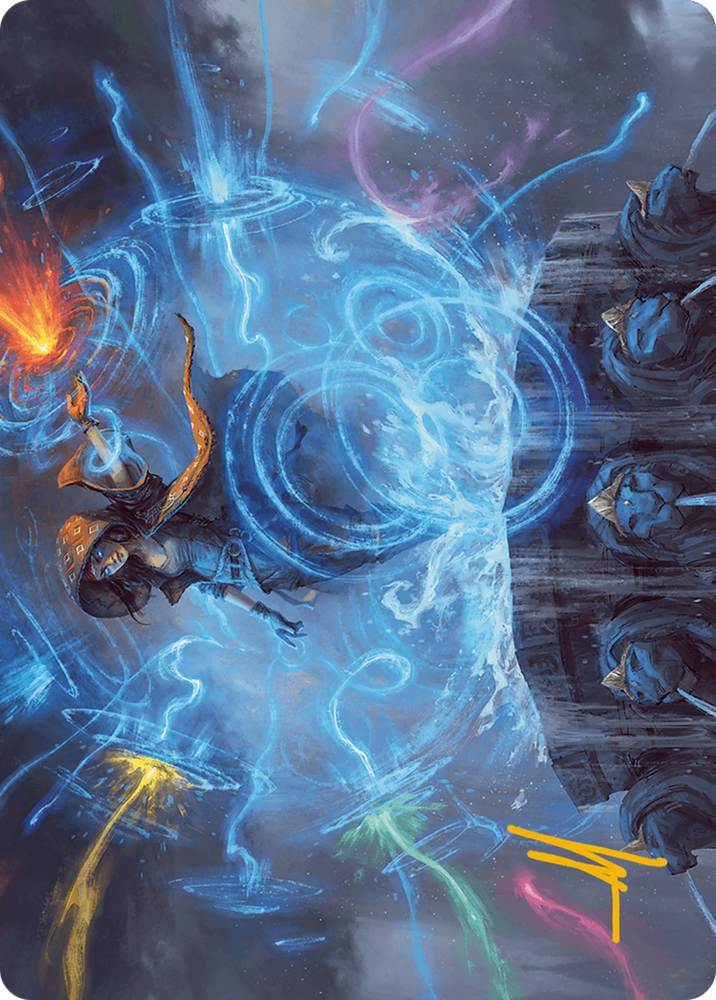 Magic | Flusterstorm Art Card (Gold-Stamped Signature) [Modern Horizons 3 Art Series] | The Nerd Merchant