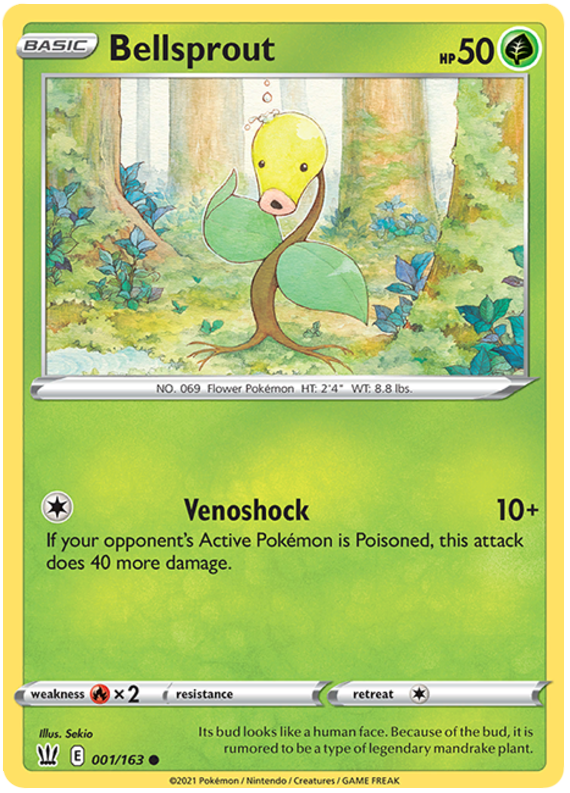 Pokemon | Bellsprout (001/163) [Sword & Shield: Battle Styles] | The Nerd Merchant