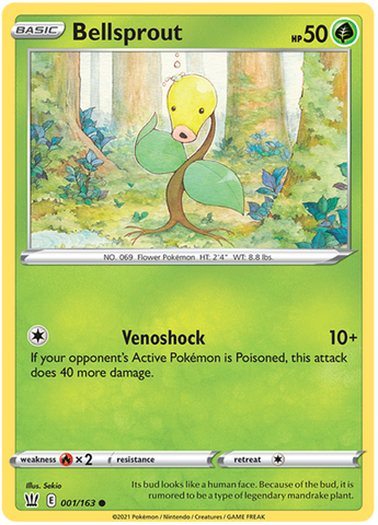 Pokemon | Bellsprout (001/163) [Sword & Shield: Battle Styles] | The Nerd Merchant