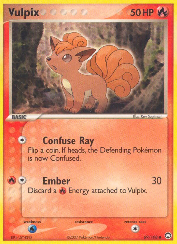 Pokemon | Vulpix (69/108) [EX: Power Keepers] | The Nerd Merchant