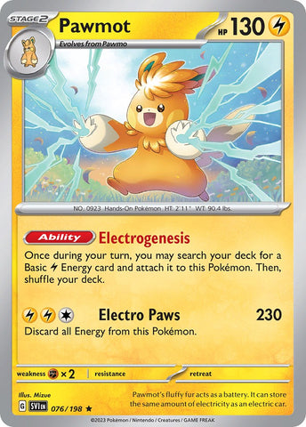 Pokemon | Pawmot (076/198) (Theme Deck Exclusive) [Scarlet & Violet: Base Set] | The Nerd Merchant