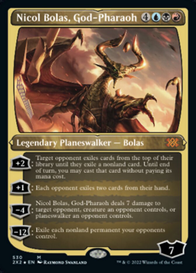 Magic | Nicol Bolas, God-Pharaoh (Foil Etched) [Double Masters 2022] | The Nerd Merchant