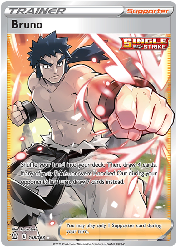 Pokemon | Bruno (158/163) [Sword & Shield: Battle Styles] | The Nerd Merchant