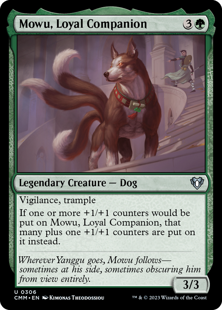 Magic | Mowu, Loyal Companion [Commander Masters] | The Nerd Merchant