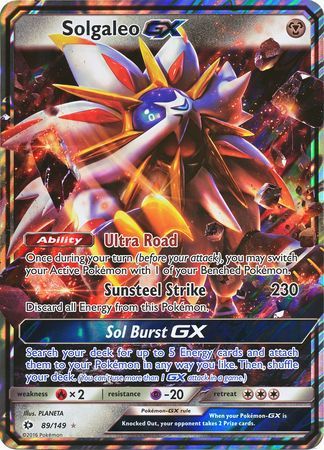 Pokemon | Solgaleo GX (89/149) (Jumbo Card) [Sun & Moon: Base Set] | The Nerd Merchant