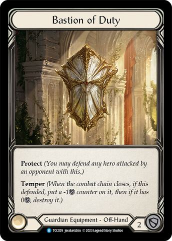 Flesh and Blood TCG | Bastion of Duty [TCC029] (Round the Table: TCC x LSS) | The Nerd Merchant